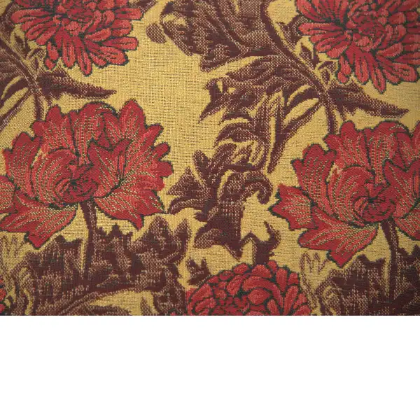 Chrysanthemum Bordo tapestry pillows