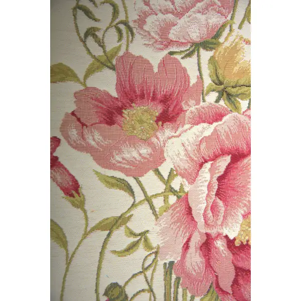 Peonies White tapestry table mat