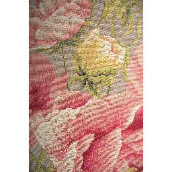 Peonies Grey French Table Mat Floral Table Runners