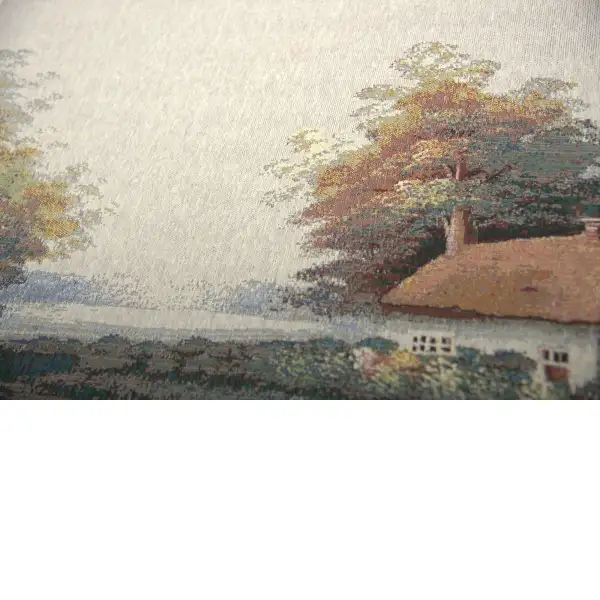 Our Cottage by the Lake European tapestry stretched