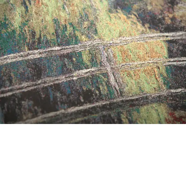 Bridge Over a Pond Of Lilies tapestry stretched