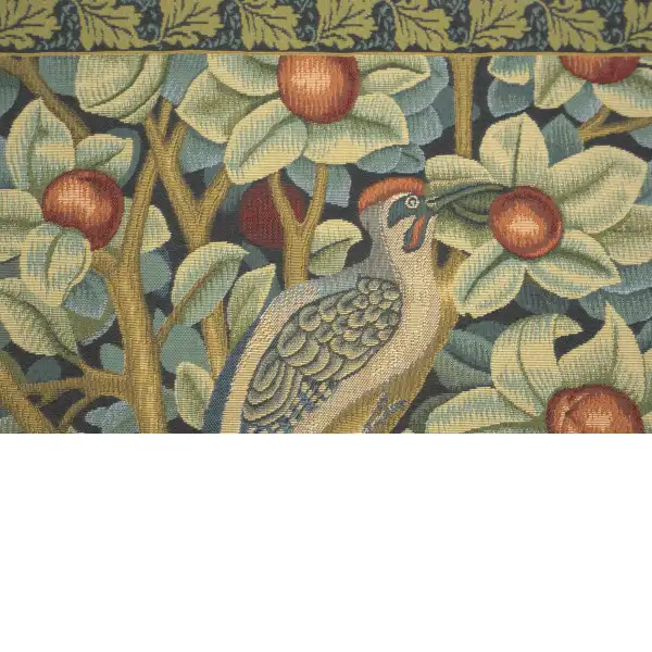 Woodpecker Right by William Morris Belgian Cushion Cover | Close Up 3