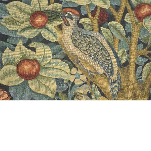 Woodpecker Left by William Morris tapestry pillows