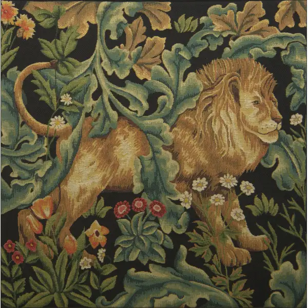 Lion by William Morris Belgian Cushion Cover Animal & Wildlife Cushions