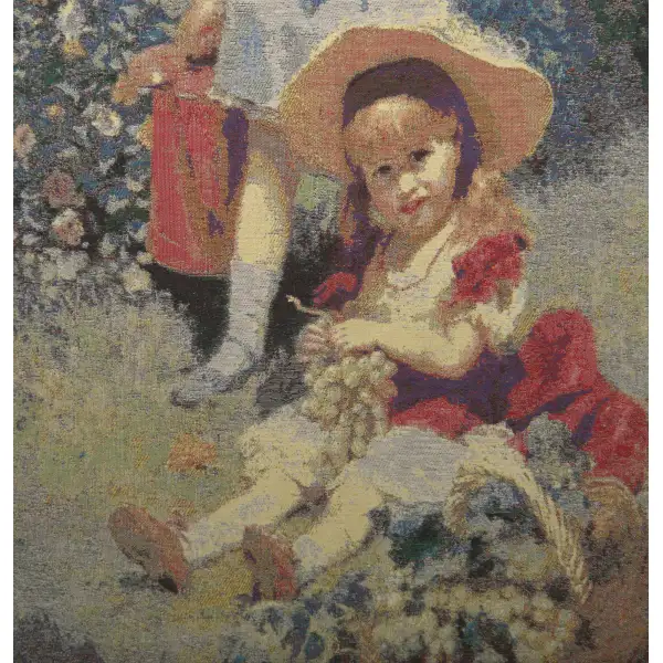 Child with Grapes European pillows