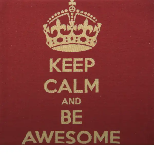 Keep Calm and Be Awesome European pillows
