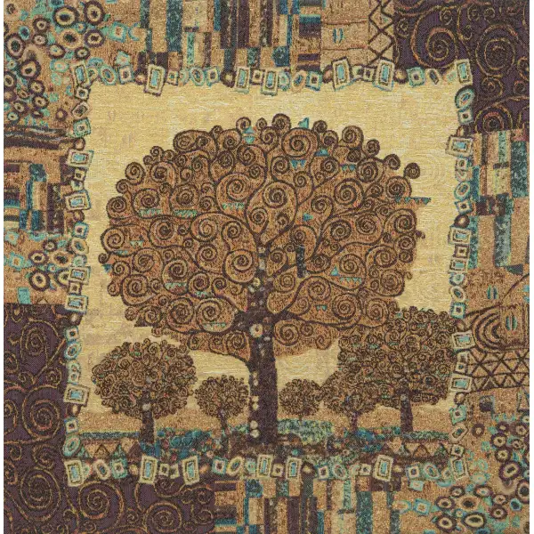 Tree of Life A by Klimt Belgian Cushion CoverCouch Pillows
