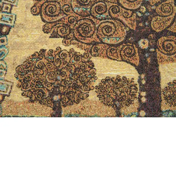Tree of Life A by Klimt tapestry pillows