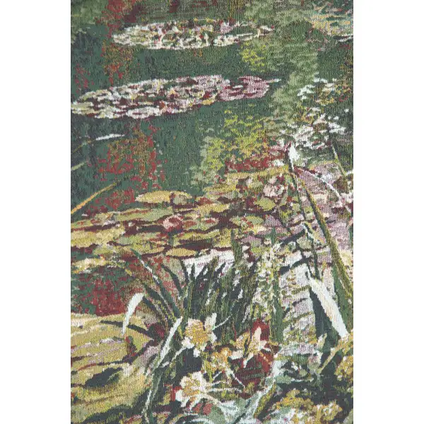 Monet's Garden 3 Small with Border wall art tapestries