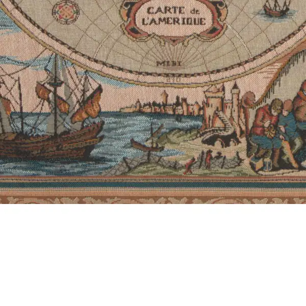 Maritime Map Large French Wall Tapestry Map Tapestries