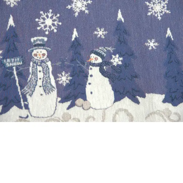 Crystal Snowman Chenille North America table mat