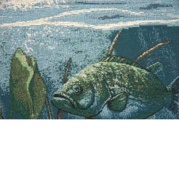 Fishin' Hole with Looped Black Rod wall art tapestries