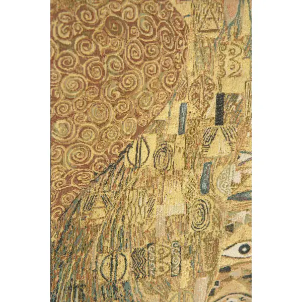 Adele By Klimt European Tapestries - 25 in. x 38 in. Cotton/Polyester/Viscose by Gustav Klimt | Close Up 2