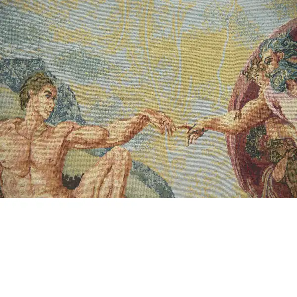 Creating Adam Small European Tapestries - 27 in. x 18 in. Cotton/Polyester/Viscose by Michelangelo | Close Up 1