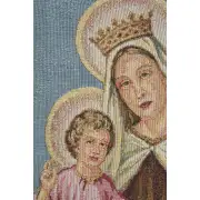 Madonna Del Carmelo European Tapestries - 18 in. x 26 in. Cotton/viscose/goldthreadembellishments by Charlotte Home Furnishings | Close Up 1