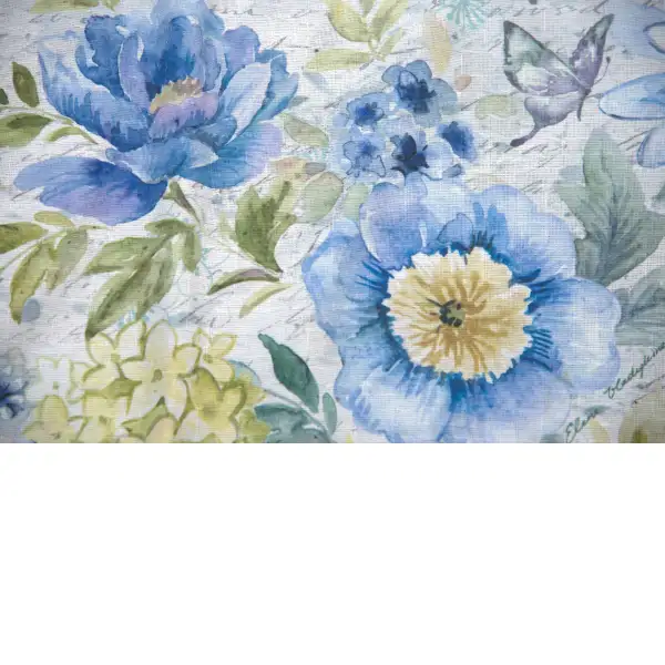 Spring Mix Bluebird Floral Tapestry Table Mat