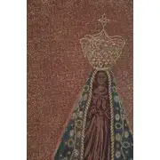 Madonna In Red European Tapestries - 18 in. x 27 in. Cotton/viscose/goldthreadembellishments by Charlotte Home Furnishings | Close Up 1