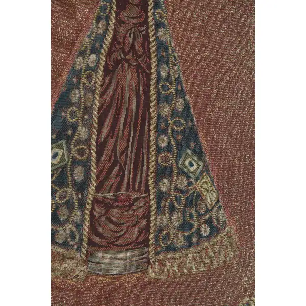 Madonna In Red European Tapestries - 18 in. x 27 in. Cotton/viscose/goldthreadembellishments by Charlotte Home Furnishings | Close Up 2