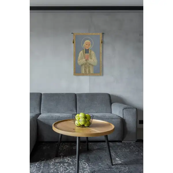 San Giovanni Maria Vianney European Tapestries - 17 in. x 27 in. Cotton/Polyester/Viscose by Charlotte Home Furnishings | Life Style 2