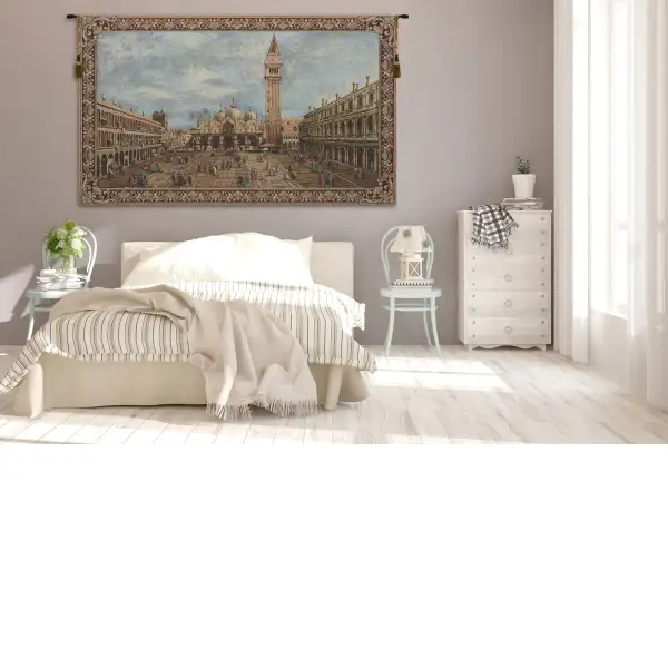 Venezia Piazza European Tapestries - 84 in. x 52 in. Cotton/Polyester/Viscose by Charlotte Home Furnishings | Life Style 1