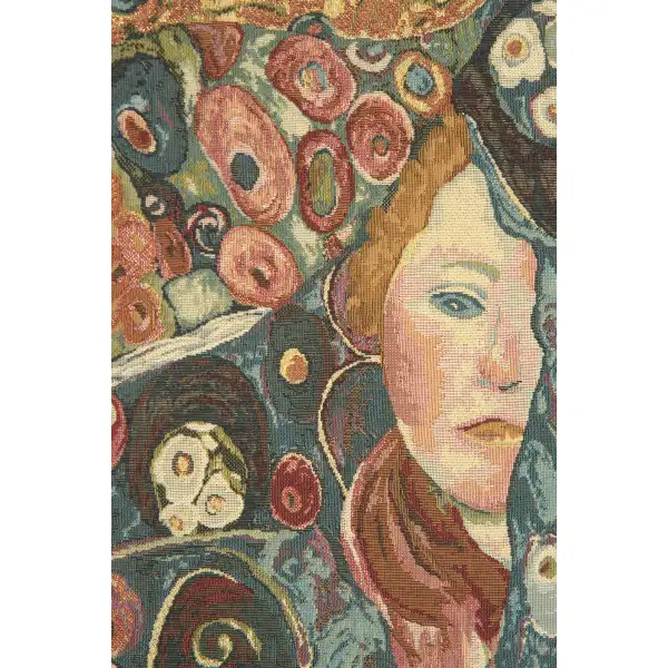 Vergini By Klimt European Tapestries - 17 in. x 16 in. Cotton/Polyester/Viscose by Gustav Klimt | Close Up 1