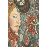 Vergini By Klimt European Tapestries - 17 in. x 16 in. Cotton/Polyester/Viscose by Gustav Klimt | Close Up 2