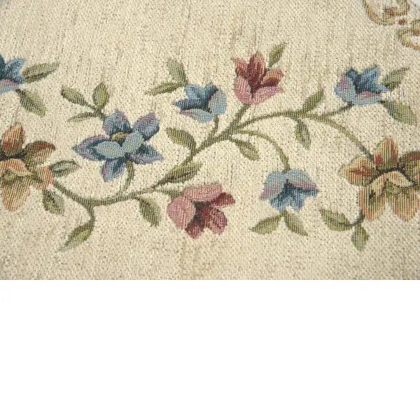 Cream Lily Chenille table mat