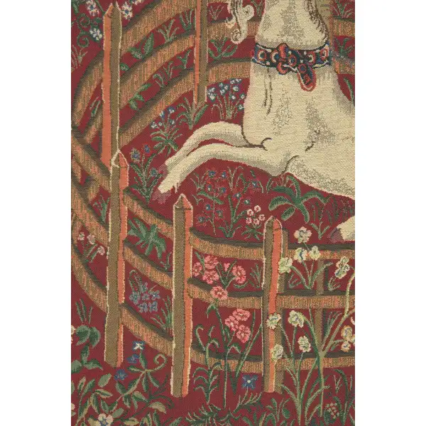 Unicorn In Captivity Red  by Charlotte Home Furnishings