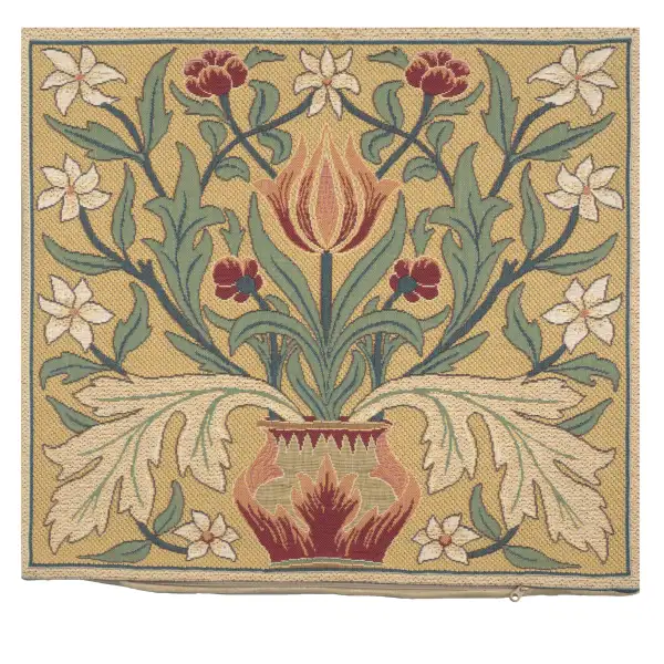 The Tulip William Morris Belgian Cushion Cover | Close Up 1