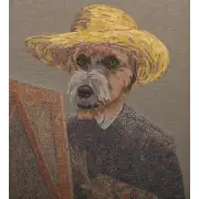 Van Gogh Dog Belgian Cushion Cover | Close Up 1