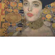Lady In Gold II by Klimt Belgian Cushion Cover | Close Up 2