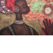 African Woman Couch Pillow | Close Up 2