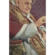 Pope John XXIII Halo European Tapestries - 11 in. x 17 in. Cotton/Polyester/Viscose by Alberto Passini | Close Up 1
