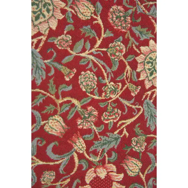 Fleur De Morris Red tapestry table mat