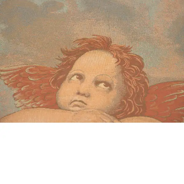 Raphael's Angel Right Italian Cushion | Close Up 1