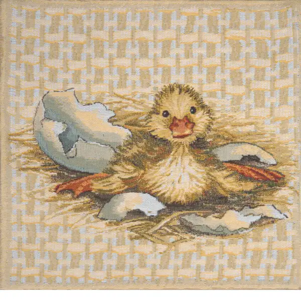Easter Duck I Belgian Tapestry Cushion | Close Up 1