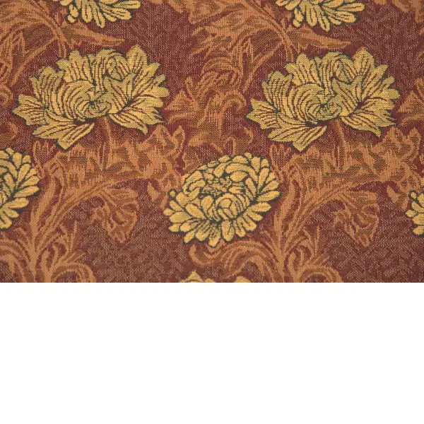 Chrysanthemum Brown european pillows