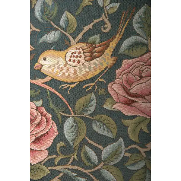 Roses and Birds II Blue French Table Mat