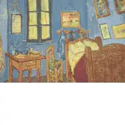 Van Gogh's La Chambre Belgian Cushion Cover | Close Up 3