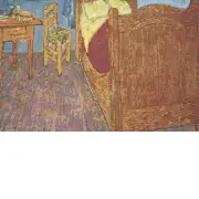 Van Gogh's La Chambre Belgian Cushion Cover | Close Up 4