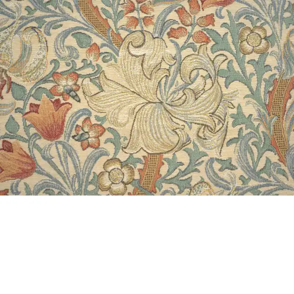 Golden Lily Light William Morris tapestry pillows