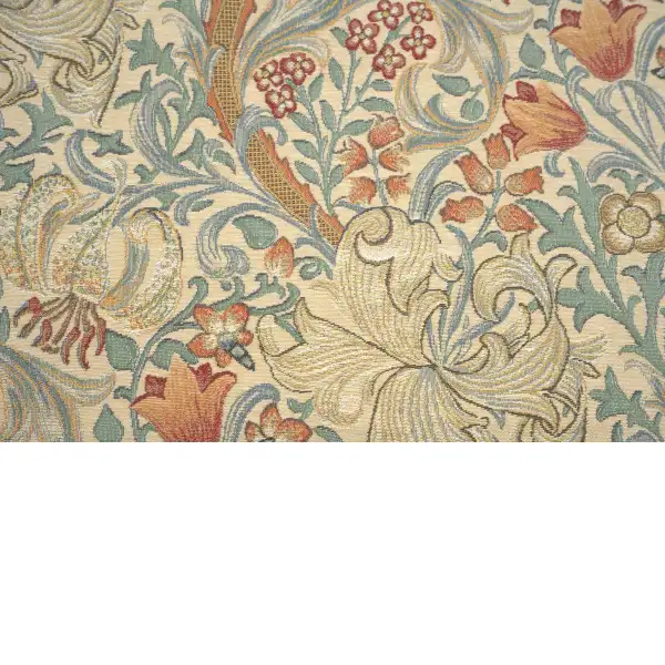 Golden Lily Light William Morris decorative pillows