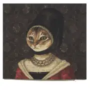 Cat With Hat A Belgian Cushion Cover | Close Up 1