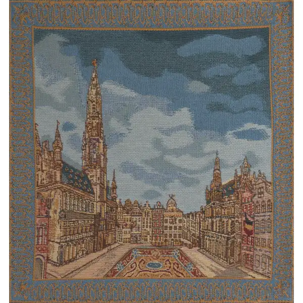 Grand Place Brussels V Belgian Cushion Cover | Close Up 1