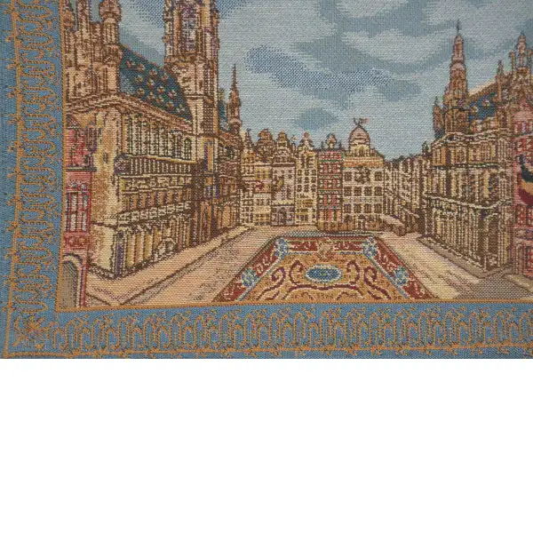 Grand Place Brussels V throw pillows