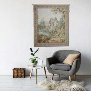 Old Mill Gold Vertical Italia Tapestry Wall Hanging