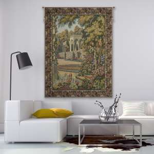 Como Garden with Trellis Border Italia Tapestry Wall Hanging