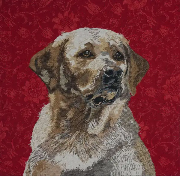 Labrador Red Belgian Cushion Cover | Close Up 1