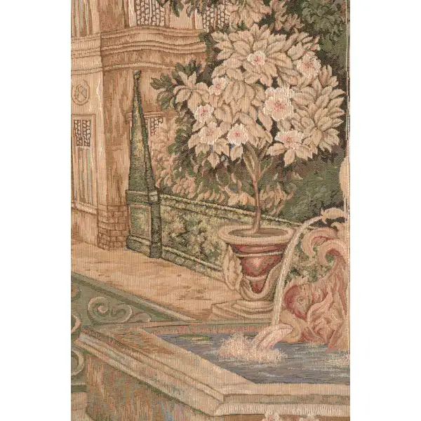 Verdure Fontaine Carree  French Wall Tapestry Courtyard & Terrace Tapestries