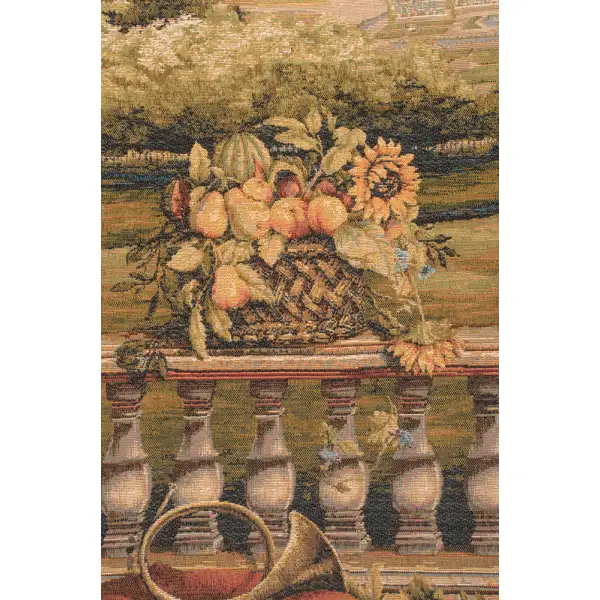 Terrasse Au Chateau I French Wall Tapestry Castle & Monument Tapestry